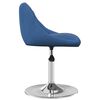 vidaXL Chaises pivotantes à manger lot de 2 Bleu Velours