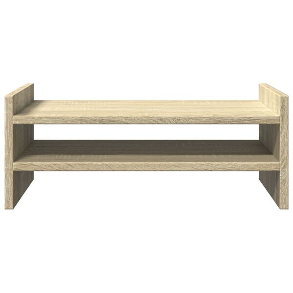 vidaXL Support de moniteur ch&ecirc;ne sonoma 50x27x20 cm bois d'ing&eacute;nierie