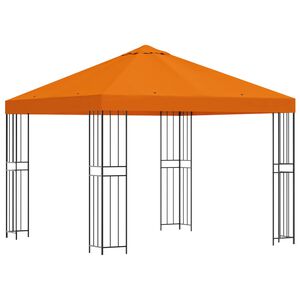 vidaXL Pavillon 3 x 3 m Orange Polyester et Acier 190 gsm