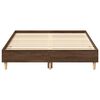 vidaXL Cadre de lit sans matelas ch&ecirc;ne marron 120x200 cm