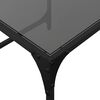 vidaXL Tables basses gigognes 2 pcs dessus en verre noir acier
