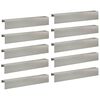 vidaXL Profil&eacute; de recouvrement de jardin 10 pc 100 x 20 x 15 cm