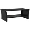 vidaXL Table basse noir 100x50x40 cm r&eacute;sine tress&eacute;e