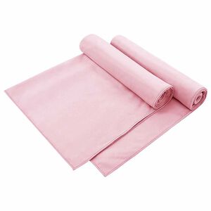 vidaXL Serviettes de chaise d'ext&eacute;rieur 2 pi&egrave;ces Rose 130 x 60 cm