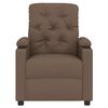 vidaXL Fauteuil inclinable Marron Tissu