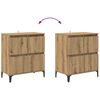 vidaXL Buffets 3 pcs Ch&ecirc;ne artisanal 60 x 35 x 70 cm Bois d'ing&eacute;nierie