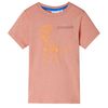 T-shirt enfants à manches courtes orange clair 92