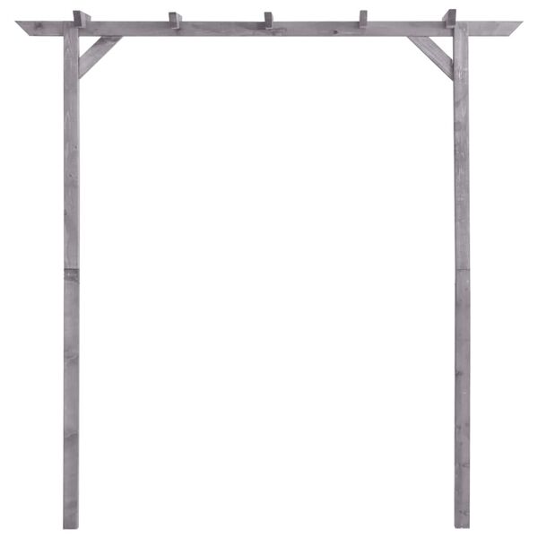 vidaXL Pergola de jardin Gris 200x40x205 cm Bois de pin impr&eacute;gn&eacute;