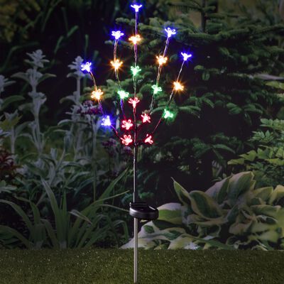 HI Arbre fleuri LED à piquet 20 ampoules