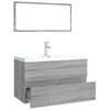 vidaXL Meubles de salle de bain Sonoma gris Bois d'ingénierie