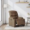 vidaXL Fauteuil inclinable électrique Marron Tissu