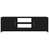 vidaXL Meuble TV Noir 120x30x37,5 cm Bois d'ingénierie