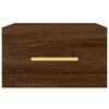 vidaXL Tables de chevet murales 2 pcs ch&ecirc;ne marron 35x35x20 cm