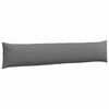 vidaXL Coussins de canap&eacute; 2 pcs Gris fonc&eacute; 200 x 40 cm tissu