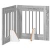 vidaXL Porte de chien pliable avec supports 2 pc Sonoma gris 120,5 cm