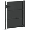 vidaXL Porte de Jardin Noir 110 x 130 cm Acier enduit de poudre