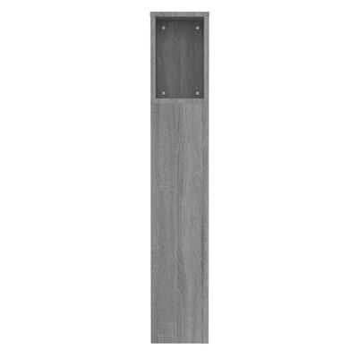 vidaXL Armoire de tête de lit Sonoma gris 100x18,5x104,5 cm