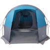 vidaXL Tente de camping tunnel 4 personnes bleu imperméable