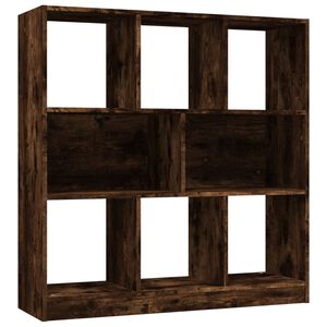 vidaXL Biblioth&egrave;que Ch&ecirc;ne fum&eacute; 97,5x29,5x100 cm Bois d'ing&eacute;nierie