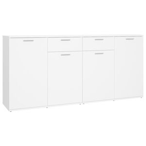 vidaXL Buffet Blanc 160x36x75 cm Bois d'ing&eacute;nierie
