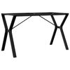 vidaXL Pieds de table &agrave; manger cadre en Y 120x60x73 cm acier