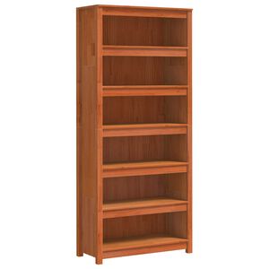 vidaXL Biblioth&egrave;que Cire marron 80 x 35 x 183 cm Bois de pin massif