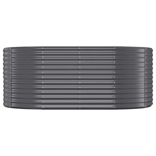 vidaXL Lit surélevé de jardin Acier galvanisé Anthracite