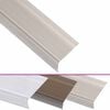 vidaXL Nez de marche forme en L 15 pcs aluminium 90 cm champagne