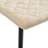 vidaXL Chaises &agrave; manger lot de 4 cr&egrave;me similicuir