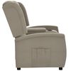 vidaXL Fauteuil inclinable &agrave; 2 places Gris clair Tissu microfibre