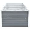 vidaXL Lit surélevé de jardin Acier galvanisé 320x80x45 cm Gris