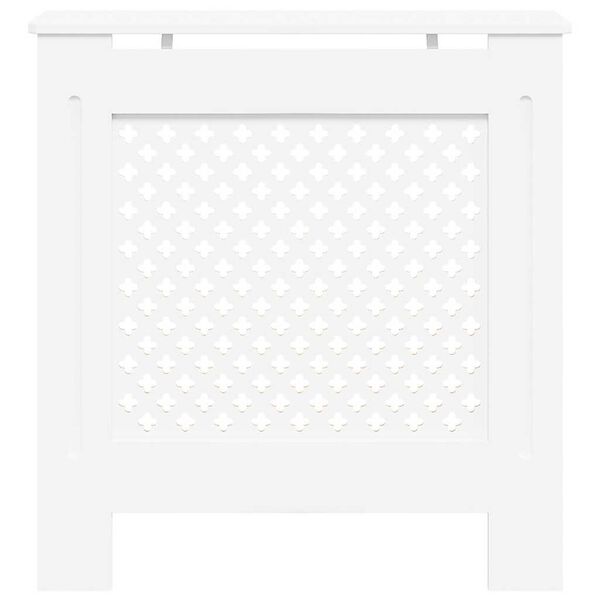 vidaXL Cache-radiateur MDF Blanc 78 cm