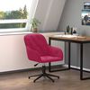 vidaXL Chaise pivotante de bureau Rouge bordeaux Velours