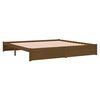 vidaXL Cadre de lit sans matelas marron miel bois massif 200x200 cm