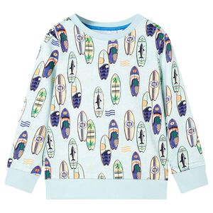 Sweatshirt pour enfants m&eacute;lange bleu p&acirc;le 116