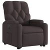 vidaXL Fauteuil inclinable &eacute;lectrique marron fonc&eacute; tissu