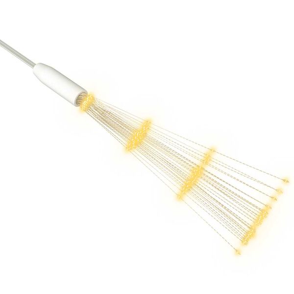 vidaXL Feux d'artifice de No&euml;l d'ext&eacute;rieur 4 pcs Blanc 20 cm 560 LED