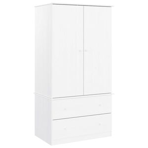 vidaXL Garde-robe ALTA blanc 90x55x170 cm bois massif de pin