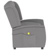 vidaXL Fauteuil de massage inclinable à 4 places gris clair