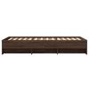 vidaXL Cadre de lit sans matelas ch&ecirc;ne marron 90x200cm bois ing&eacute;nierie