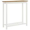 vidaXL Table de bar 100x40x110 cm Bois de ch&ecirc;ne solide