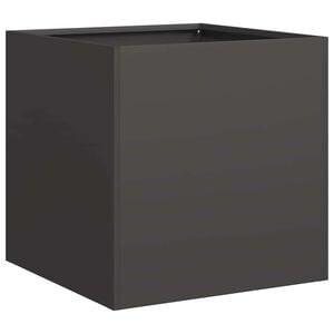 vidaXL Jardini&egrave;re noir 40x40x40 cm acier lamin&eacute; &agrave; froid