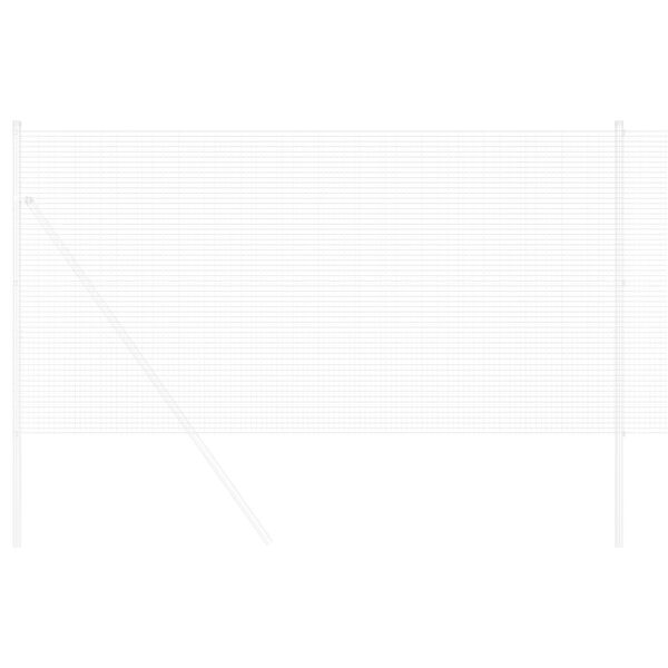 vidaXL Cl&ocirc;ture en fil soud&eacute; Argent 0.4 x 10 m