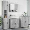 vidaXL Ensemble de mobilier de salle de bain 4 pcs Gris Sonoma
