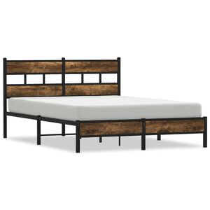 vidaXL Cadre de lit sans matelas avec t&ecirc;te de lit 160x200 cm