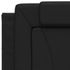 vidaXL Coussin de t&ecirc;te de lit Viana noir 80 cm similicuir