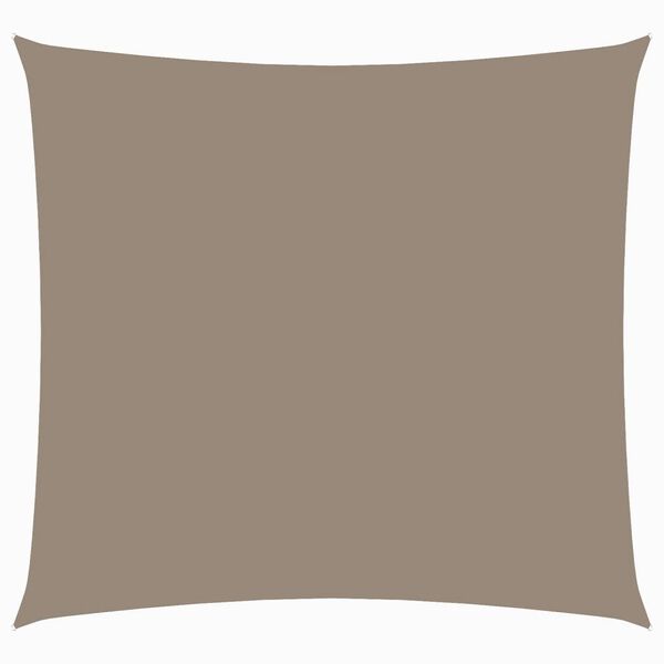vidaXL Voile de parasol tissu oxford carr&eacute; 6x6 m taupe