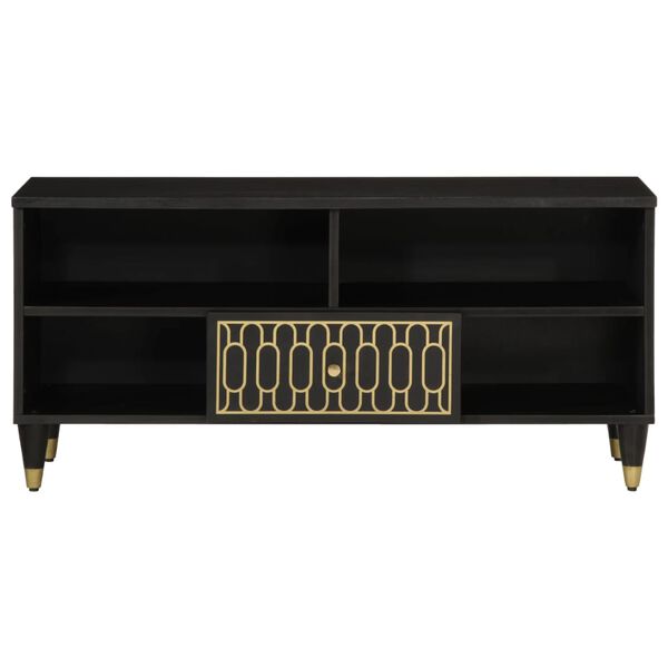 vidaXL Meuble TV 100x33x46 cm bois massif de manguier