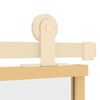 vidaXL Porte coulissante doré 90x205 cm verre ESG clair et aluminium
