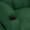 vidaXL Fauteuil Vert fonc&eacute; Tissu